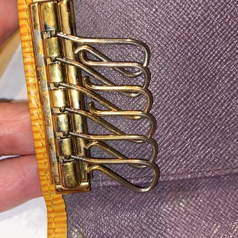 Louis Vuitton Yellow Epi 6 Key Holder #CA0979